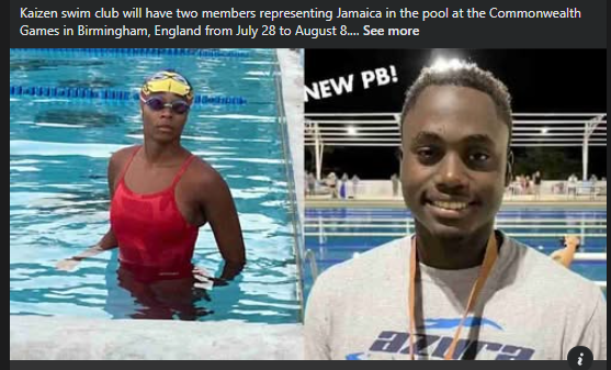 Kaizen swimmers representing Jamaica