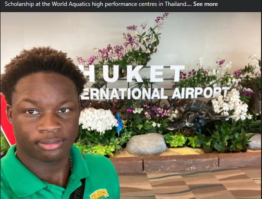 Kaizen swimmer on an international scholarship pathway